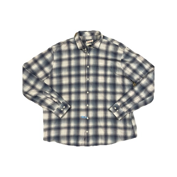 Johnnie-O Coby Performance Button Up Shirt White Blue Purple Size‎ XL - Picture 1 of 7